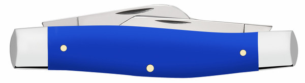 Case 16405 Large Stockman Folding Knife with Carbon Steel Blades and Royal Blue Handle