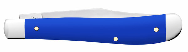 Case 16403 Slimline Trapper Folding Knife with Carbon Steel Clip Point Blade and Royal Blue Synthetic Handle