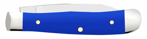 Case 16401 Tiny Trapper Folding Knife with Clip Point and Spey Blades in Tru-Sharp Stainless Steel and Royal Blue Handle