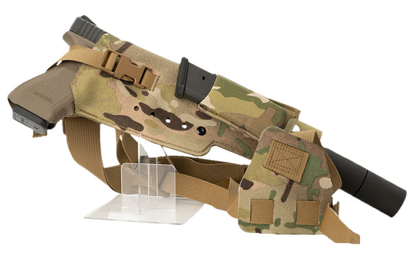 Cole-TAC Varmint XL Chest Holster for Suppressed Centerfire Pistols Right Hand Multi-Cam VWX107