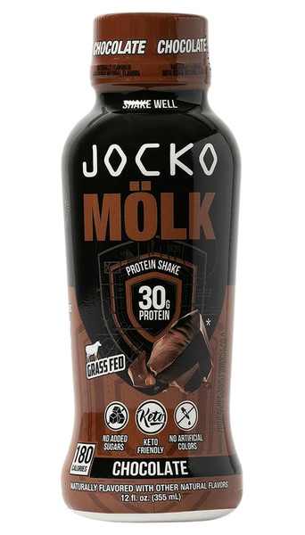 JOCKO FUEL Molk RTD Chocolate Protein Shake 12 oz 12 Pack