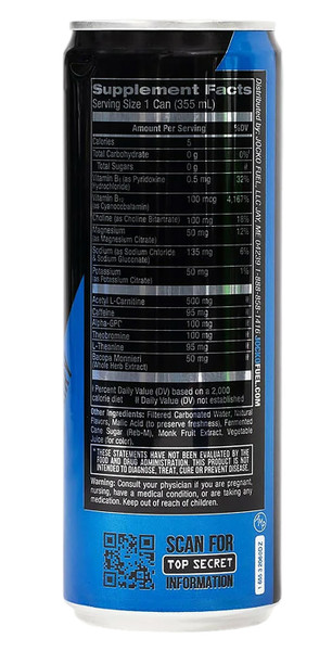 Jocko Fuel Jocko Go RTD Blue Raspberry Energy Drink 12 oz 12-Pack