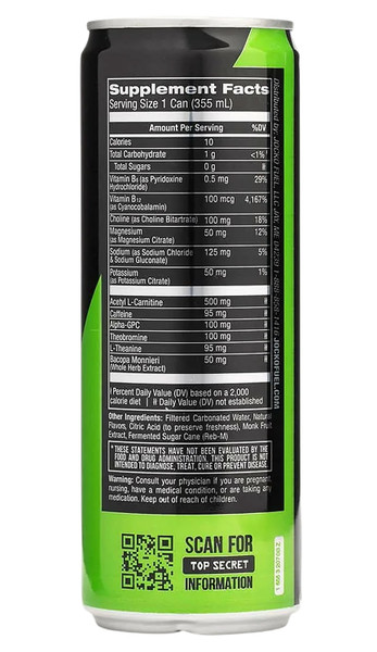 Jocko Fuel Jocko 29006 Go RTD Lemon Lime Energy Drink 12 oz 12 Pack