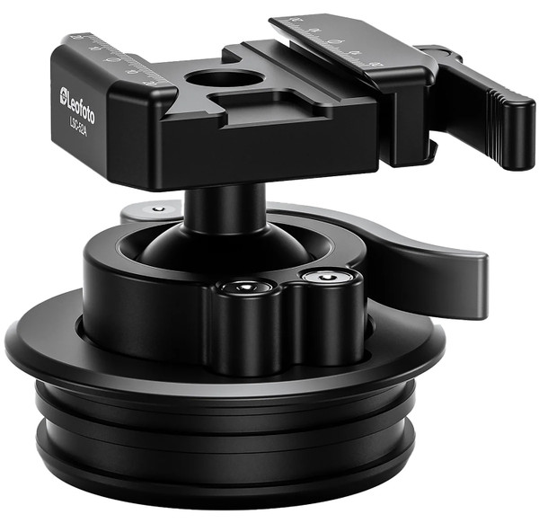 LEOFOTO USA STB-75X Rapid Lever-Lock Rifle Ball Head for 75mm Tripods