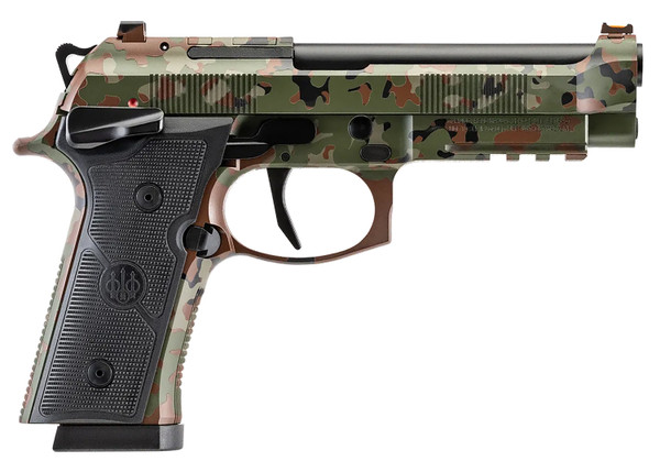 Beretta USA 92XI Combat Series 9mm Luger Single Action Pistol with Flecktarn Camo Cerakote Finish