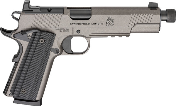 Springfield Armory POT9230TAOS 45 Operator 1911 5.75-Inch Barrel 8+1 Capacity Tungsten Gray Cerakote Finish