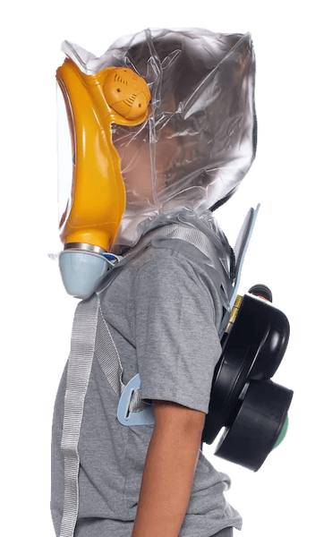 MIRA CM-3M CBRN Child Escape Respirator / Infant Gas Mask w/ PAPR