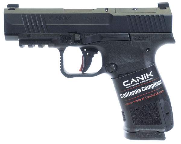 Canik Mete MC9LS 9mm Luger Semi-Auto Micro-Compact Pistol with 10 Round Capacity and Interchangeable Grips
