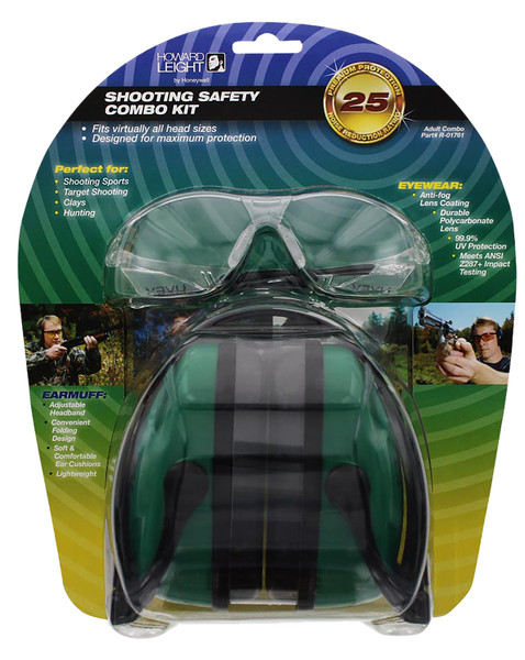 Howard Leight R-01761 Shooting Safety Combo Kit Eye and Ear Protection