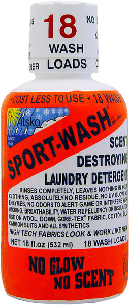 ATSKO Sport-Wash Laundry Detergent 18 oz Unscented Residue-Free Fabric Cleaner
