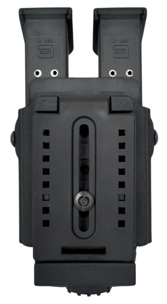 High Speed Gear Uniform Double Magazine Pouch Size 1 for Glock 9mm and 40 S&W Black