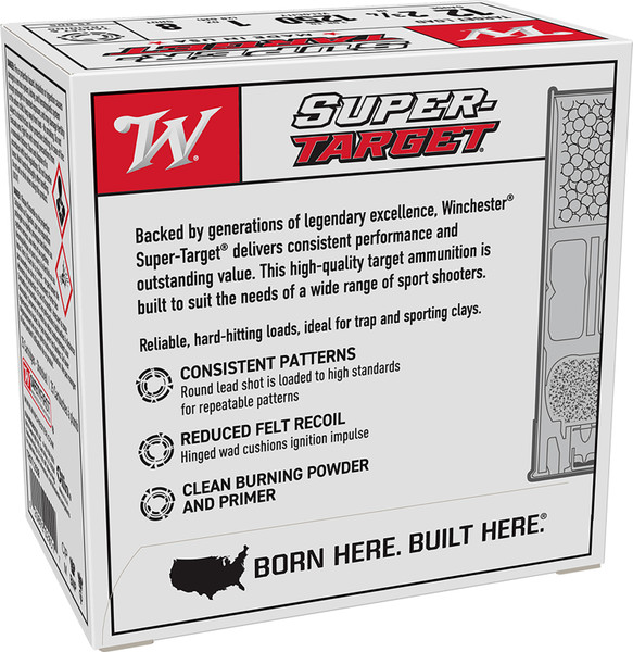 Winchester Ammo Super-Target 12 Gauge 2.75 Inch 1 Oz Shot Size 8 Ammunition