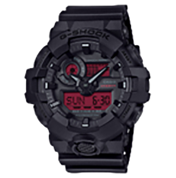 G-Shock GA700BBR1ACR Analog Digital Watch Black and Red