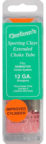 Carlsons 13361 Sporting Clay Choke Tube for Remington 12 Gauge Improved Cylinder Stainless Steel