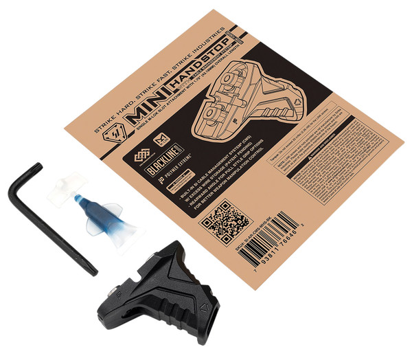 Strike Mini HandStop with Cable Management System for M-LOK - Compact Polymer Black