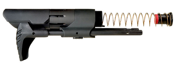 Strike Industries SI Strike PDW Stock Black Model: STRIKEPDWBK Compact Adjustable Stock for Close Quarters and Vehicular Use