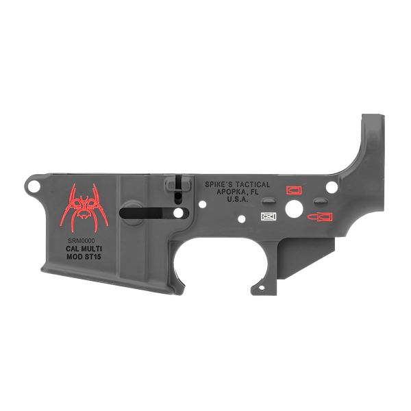 Spike's Tactical STLS019 Spider Stripped Lower 556/223 Black