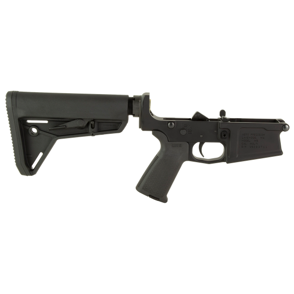 AERO Precision M5 AR-10 Complete Lower Receiver with MOE Grip – Black | .308 / 7.62 NATO