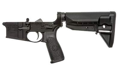 GUNFIGHTER Complete Lower Receiver Group – SPMD, Black | Mil-Spec AR15/M4 Platform