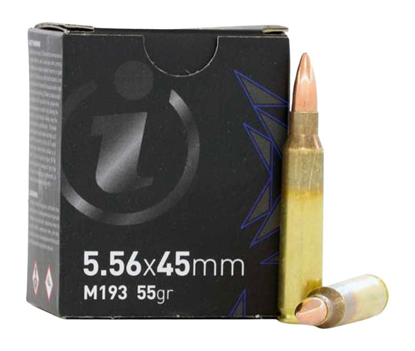 Global Ordnance LLC IGMAN 556x45 M193 55-Grain FMJ Ammunition, 20 Round Box
