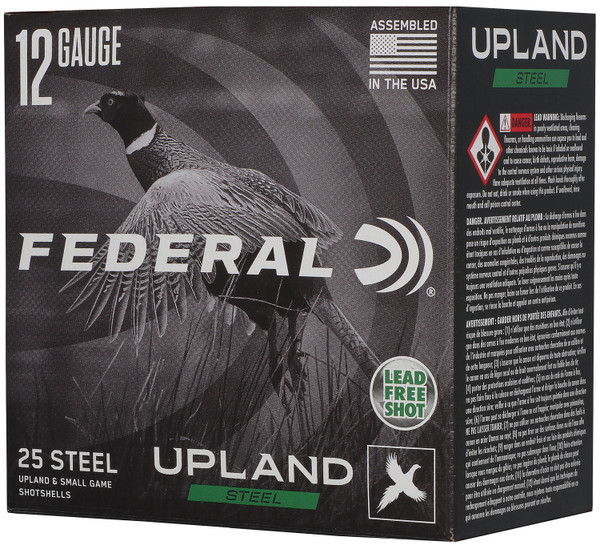 Federal USH125 Ultra-High Velocity Steel Shot, 12 Gauge 2.75 Inch, 1-1/8 Ounce, 25 Rounds