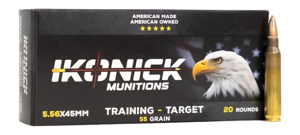 IKONICK USA 556 55 Grain FMJ Practice Rounds (20/25 Pack)
