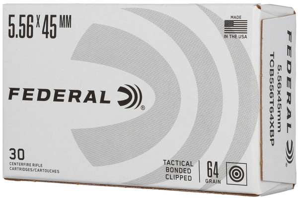 Federal TCB556T64XBP 5.56x45mm 64gr Bonded Soft Point Ammunition, 20 Rounds