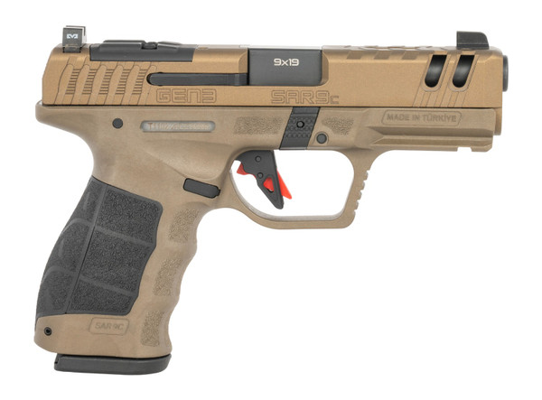 Sar USA SAR9 Compact 9mm Pistol with Optic Cut and Night Sights