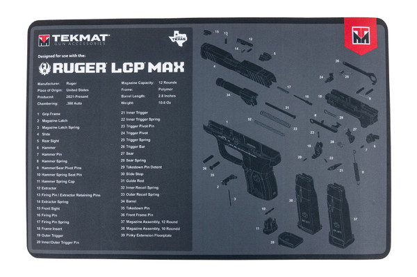 Beck Tek LLC TekMat Tek-R17-Ruger-LCP Max Gun Mat
