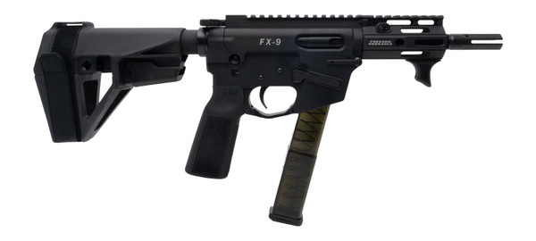 Freedom Ordnance FX9P4E-BLK 9mm Pistol / 4-inch Barrel and SBA5 Brace