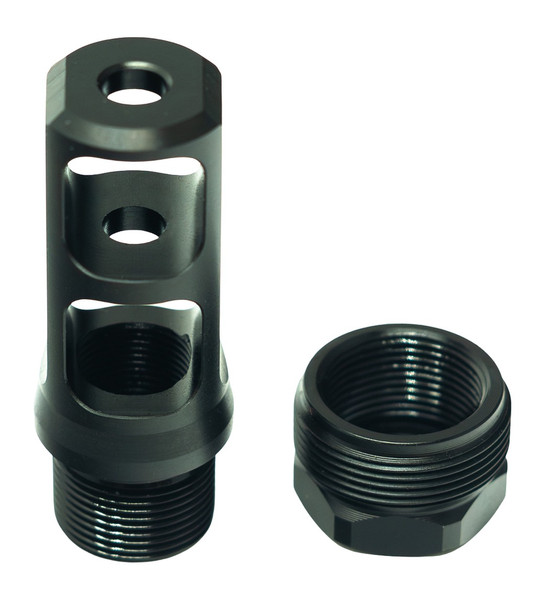 Faxon Firearms Muzzlelok Stainless Steel Barrel Brake for 1/2x28 Threads