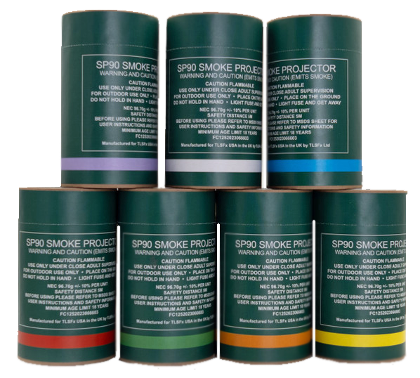 TLSFXUSA SP90 Smoke Grenade – Maximum Output Tactical & Simulation Smoke Device