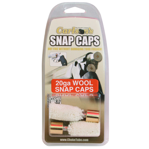 Carlsons Wool Snap Caps Brass 20 Gauge - Protects Firing Pin During Dry-Firing