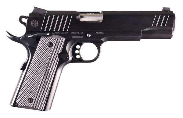 Alpha Foxtrot AF1911 Standard 45 ACP Full-Size Pistol with G10 Grips and Novak Sights