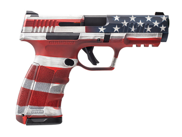 Breda/Dickinson RA9 US 9mm Semi-Auto Pistol with American Flag Finish and 17+1 Capacity