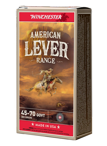 Winchester Ammo 45-70 Government 300 Grain Lead Hollow Point Ammunition, 20 Rounds per Box