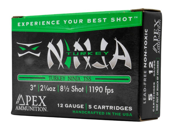 APEX Ammunition Ninja3 12-Gauge Shotshells with 2-1/4 Dram and 8.5 Pellets
