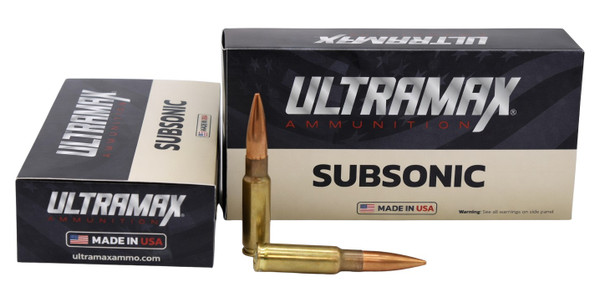 Ultramax Ammunition ULT-86BLK-1-N 8.6mm 300 Grain Hollow Point Boat Tail Match Ammo, 20 Rounds per Box