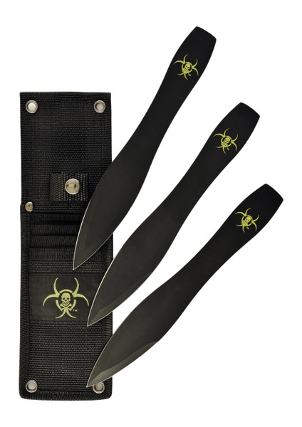 Rynoblade Knives RUKO TK06A3B-CS 420A 9-Inch Double Edge Throwing Knife