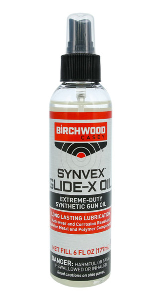 Birchwood Casey Synvex Glide-X Oil 6oz Spray for Firearms
