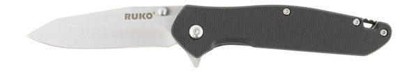 Rynoblade Knives RUK0187BK 420A Folding Knife with 3.25-inch Blade and Black Finish