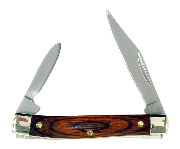 Rynoblade Knives RUK0067-CS Pakawood Folding Knife with 2-3/4 Inch Blade in 440A Steel