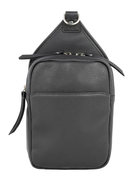 Kingport Industries LLC GTM-106/PB Black Compact Sling Crossbody Bag
