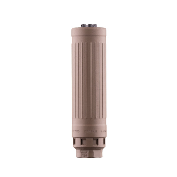Dead Air Defense CT5P Patrol 5.56 NATO Suppressor with Xeno Mount and Flat Dark Earth Finish