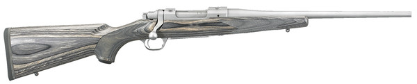 Ruger Hawkeye Compact Bolt-Action Rifle 243 Win Stainless Steel Black Stock