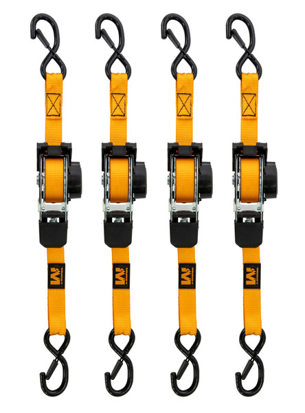 Walkers Game Ear Muddy Mud-RRS10 1 Inch x 10 Inch Ratchet Straps, 4 Pack