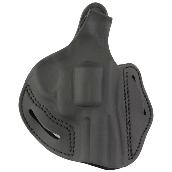 1791 Gunleather Revolver Thumb Break Belt Holster Size 4.3 for L-Frame Revolvers, Outside Waistband, Stealth Black