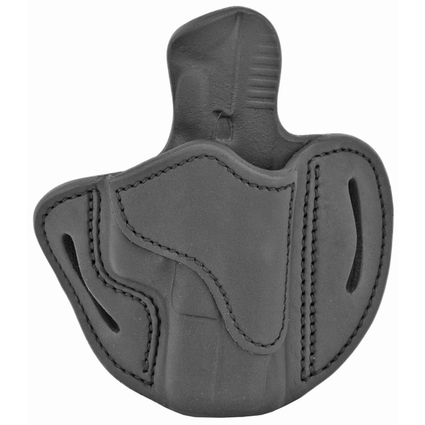 1791 Gunleather Optic Ready Outside Waistband Holster for Right Hand in Black Leather