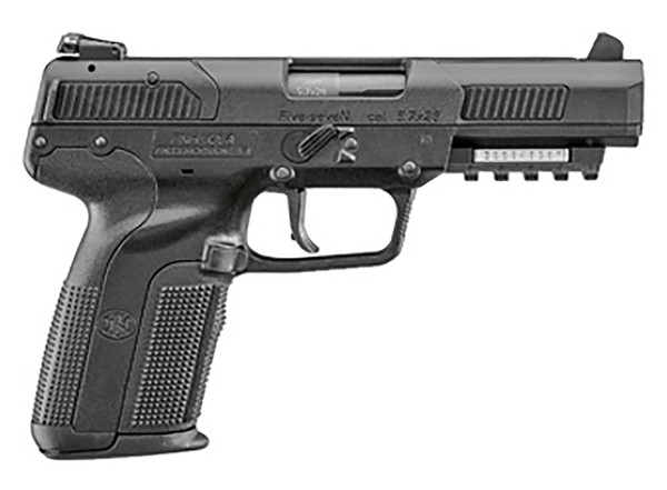 FN Five-seveN 5.7x28mm 4.8-Inch Black Pistol with Adjustable Sights 10-Round