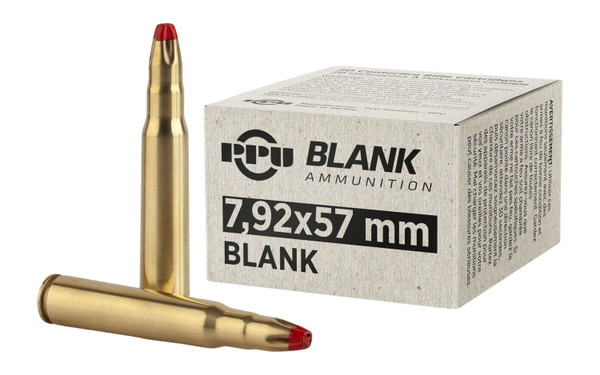 TR&Z PPU PPB73 7.9x57 Blank Rounds, 20/25 Pack